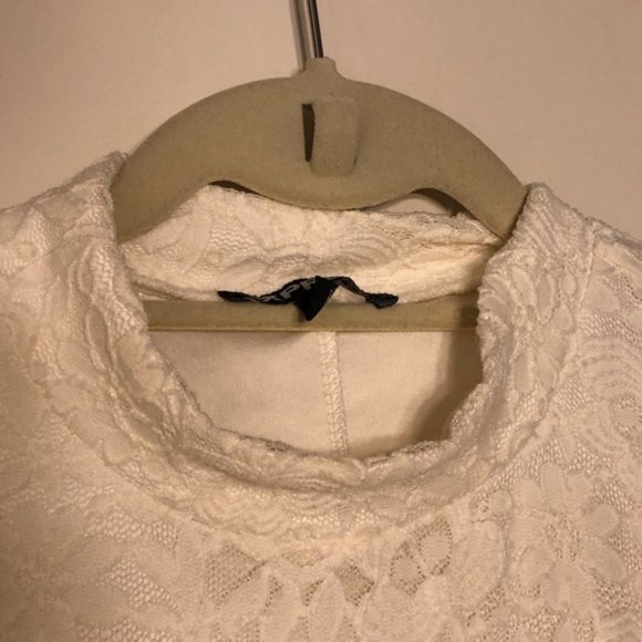 Express White Lace Sleeveless Midi Dress Large - Picture 5 of 6